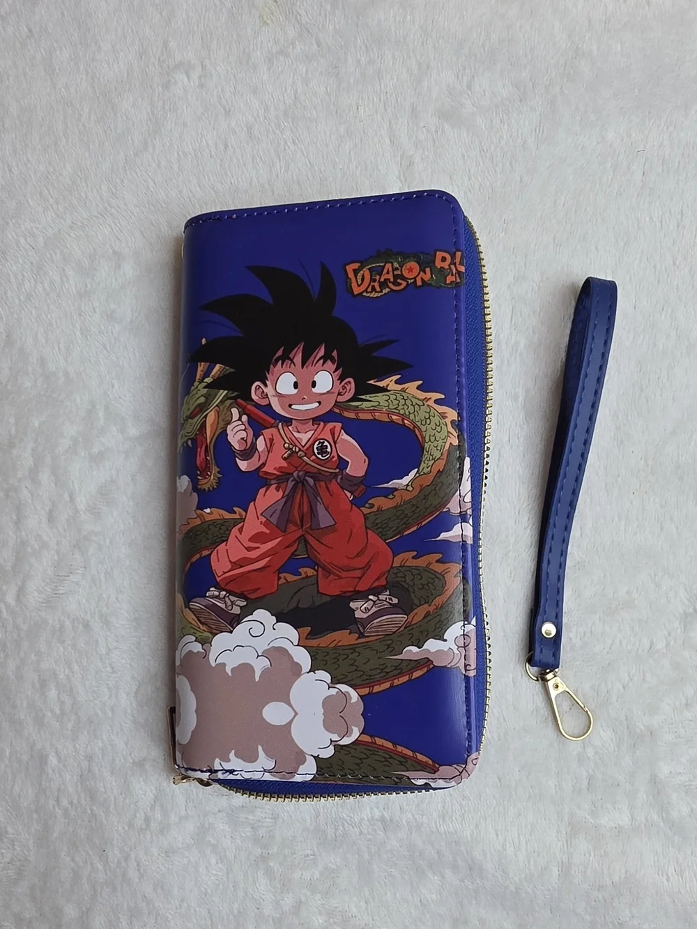 Dragon Ball Z  Zip Wallet Wristlet  - Blue
